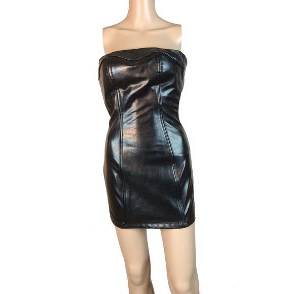 Leather bodycon dress - Picture 1 of 6